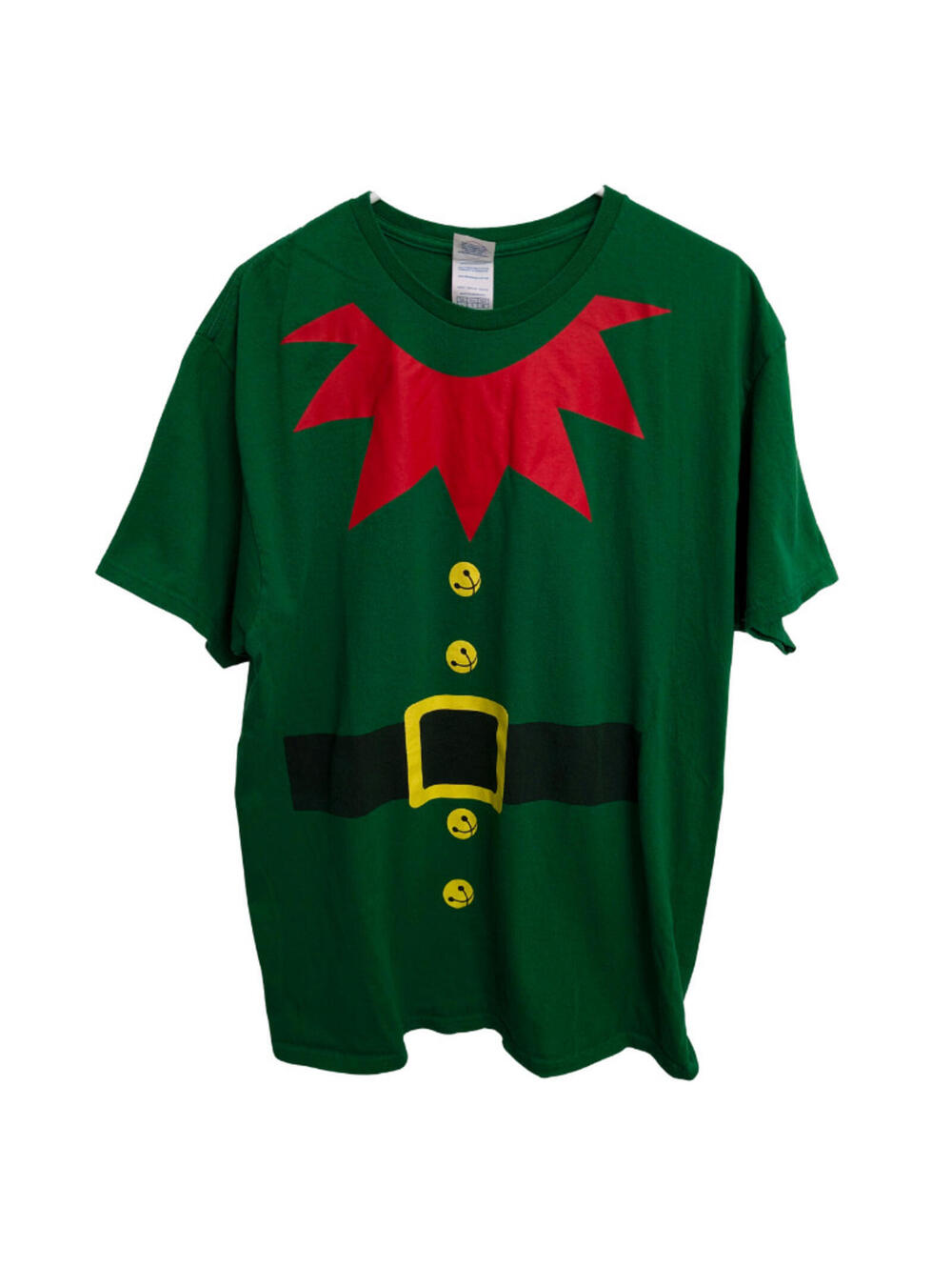 Christmas Elf Green T-Shirt, Adult Large, Cotton
